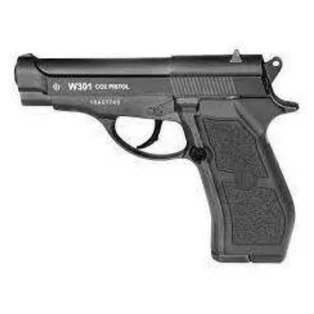 Pistola Airgun Wingun W301 Full Metal Co2 4,5mm 007 J. Bond